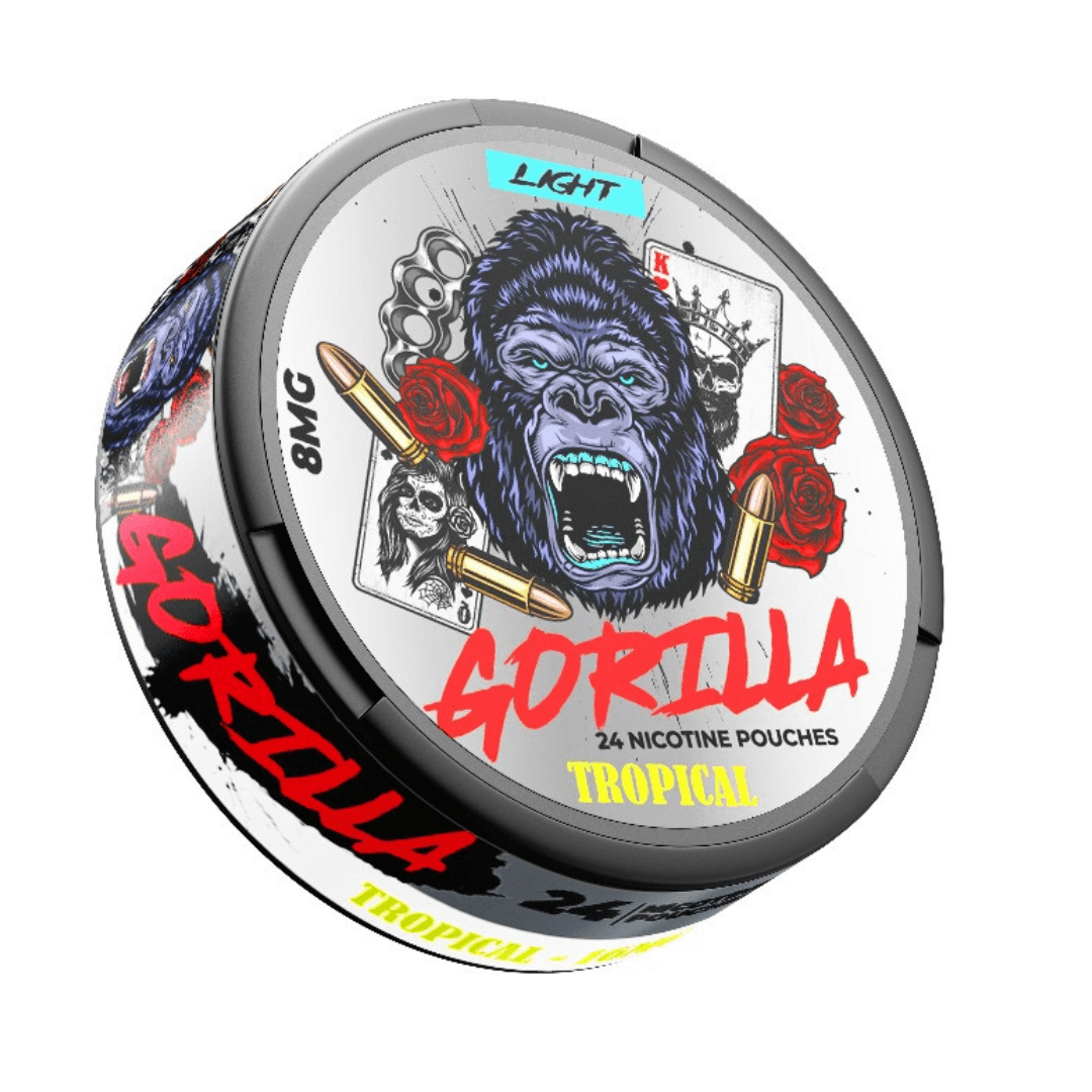 Gorilla-light-tropicalNicotinePouches.png – Vape Wholesaler Egypt | Wholesale vape Egypt